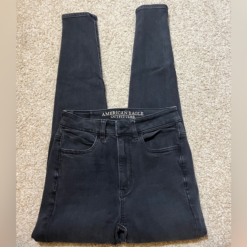 Black AE jeggings